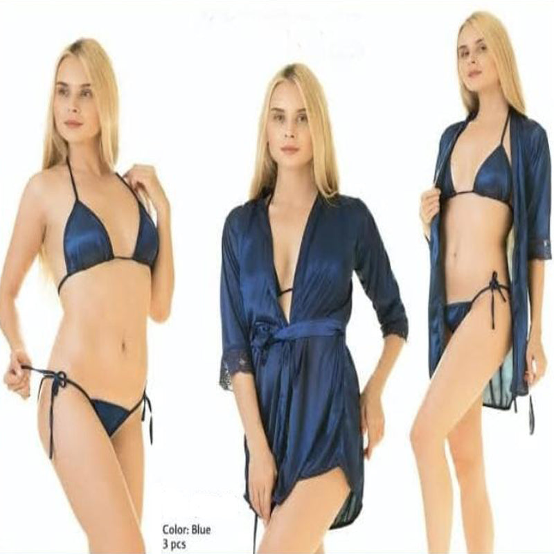 3 Piece (Gown+Bikini Set)