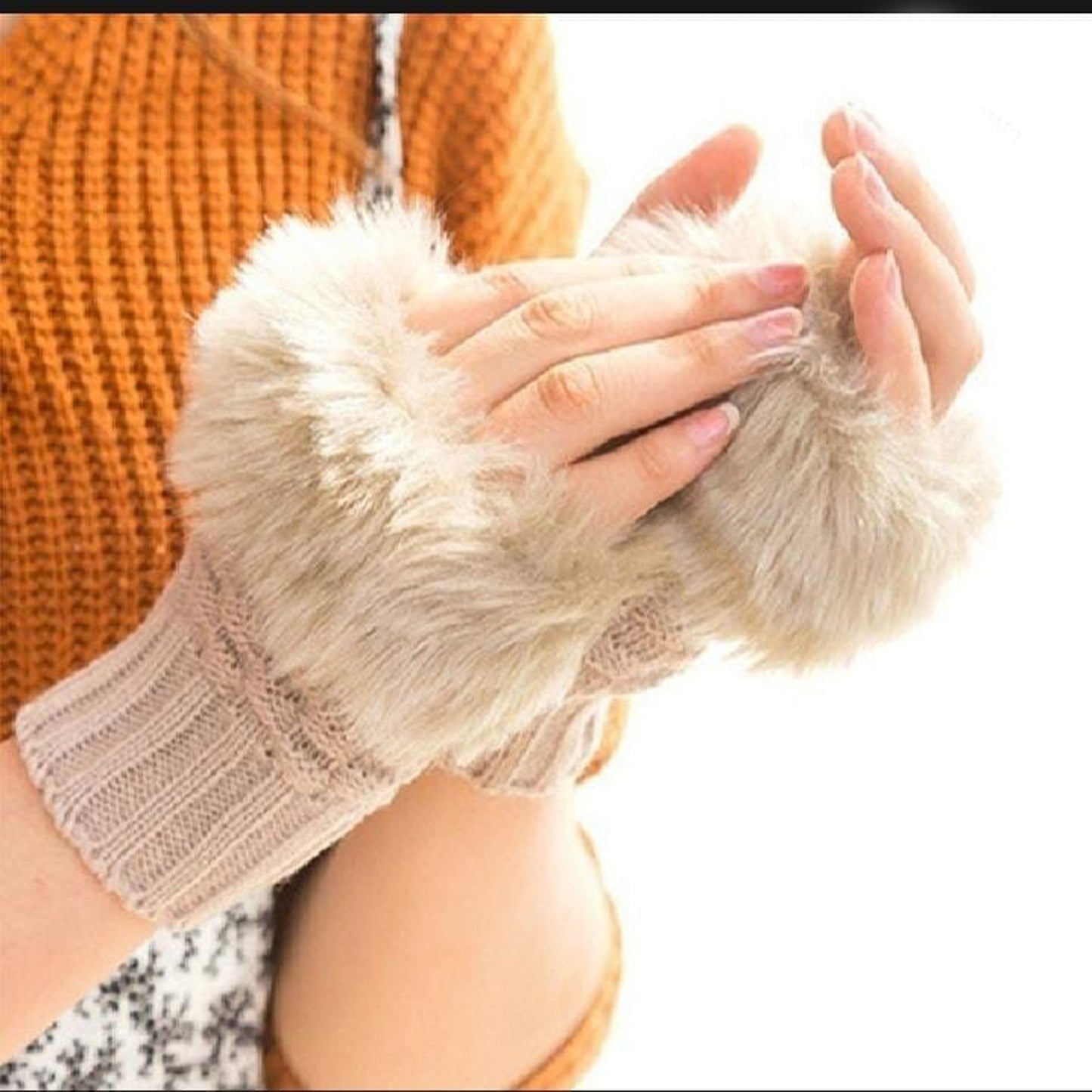 Pair Of Fluffy Gloves