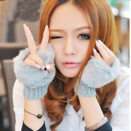 Pair Of Fluffy Gloves