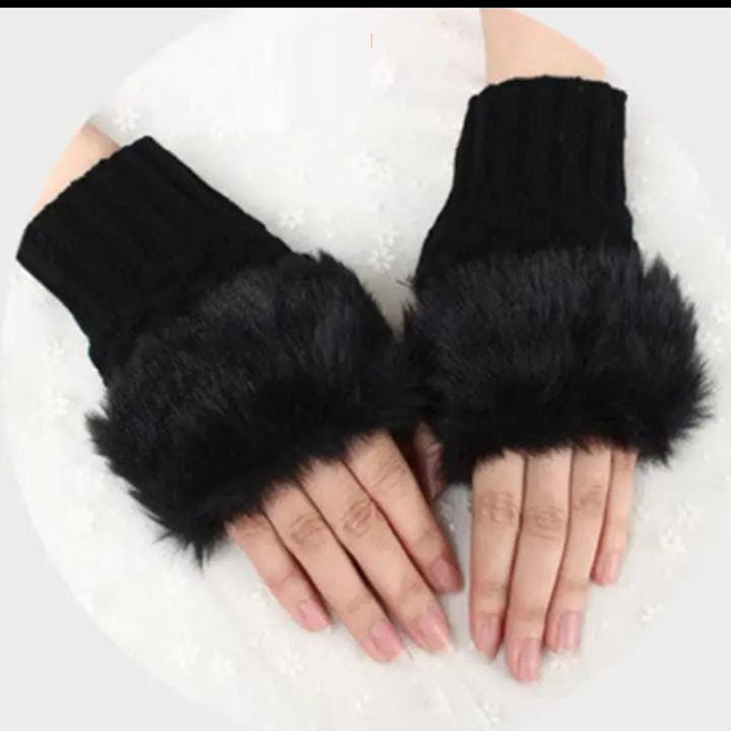 Pair Of Fluffy Gloves