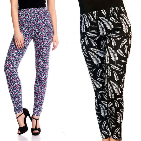Pack of 2 printed Tights Code 1012