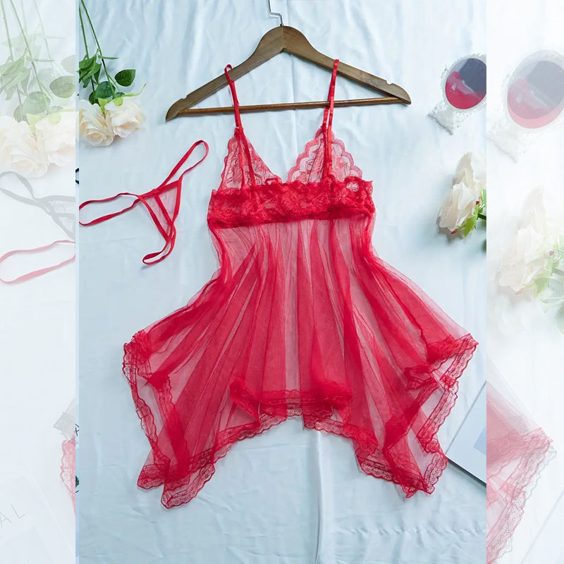 2 Piece Transparenet Nighty