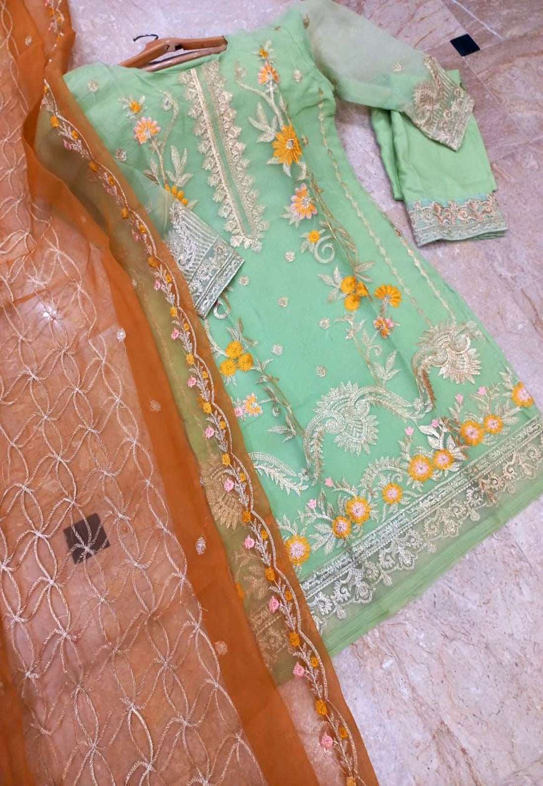 Full Embroiderd 3 Piece Suit