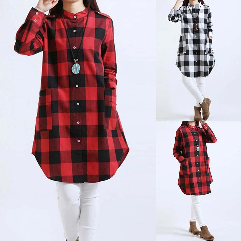 Ladies checkered kurta