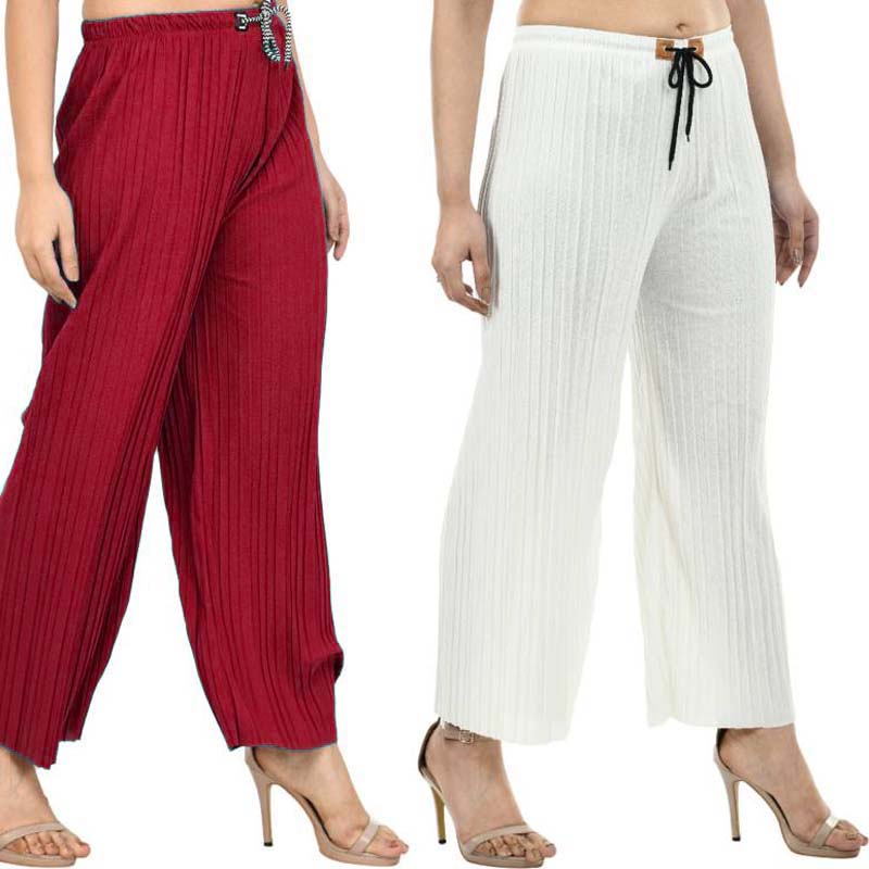 Textured Fabric Pants