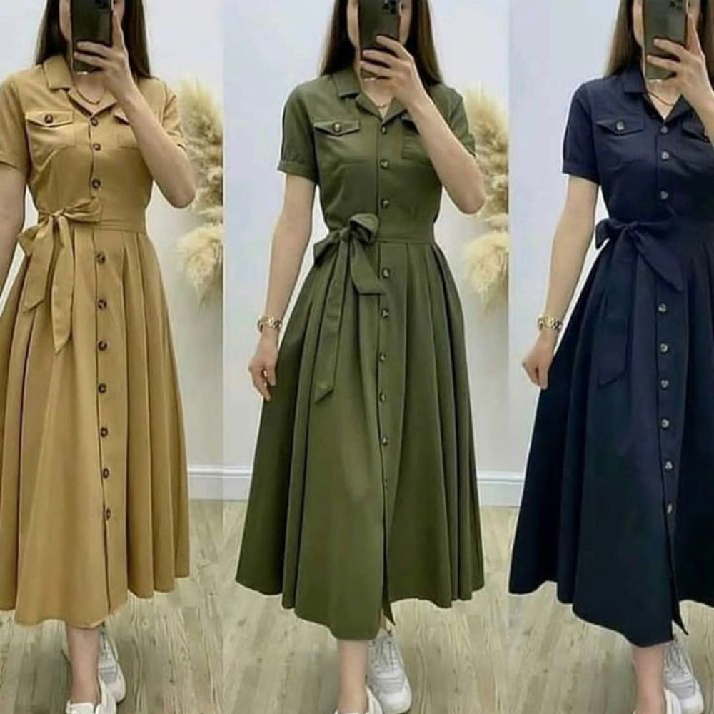 Ladies Button Frock