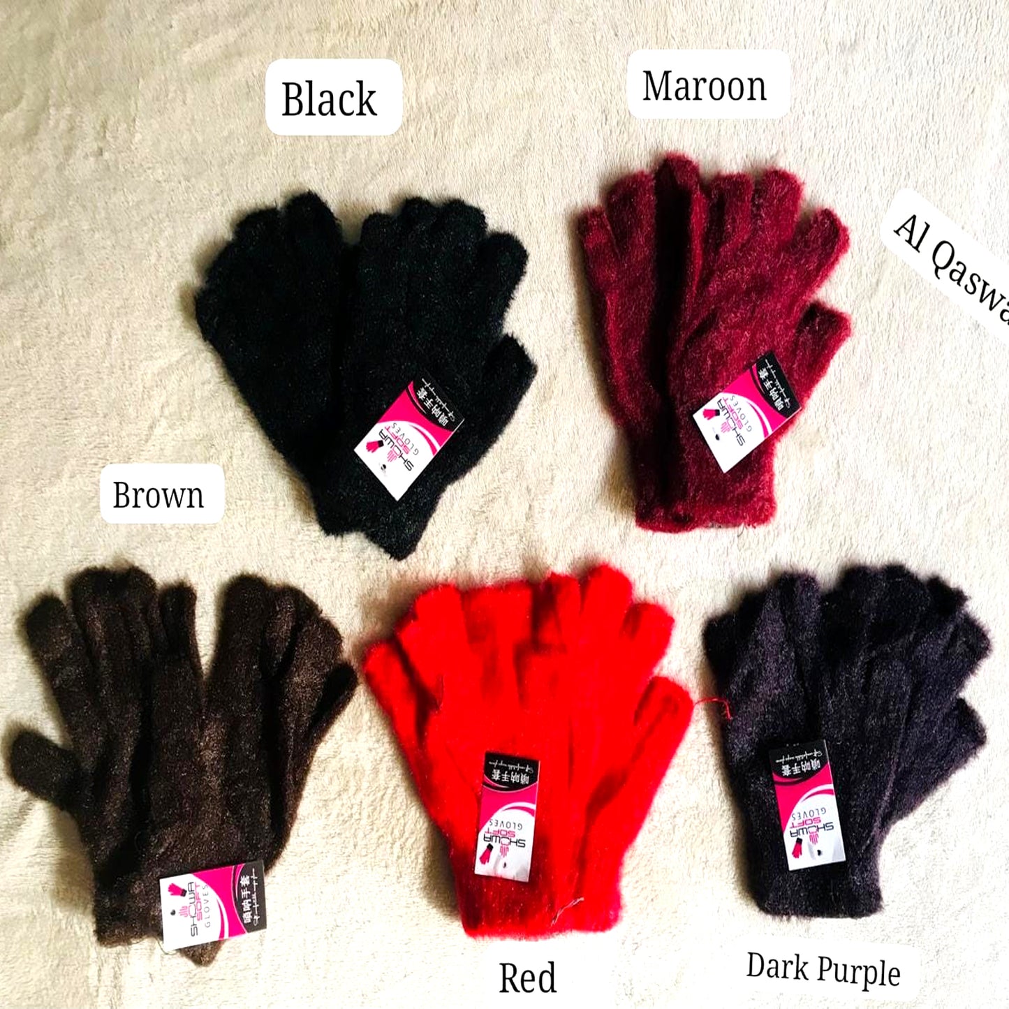 Pair of fingerless unisex Gloves