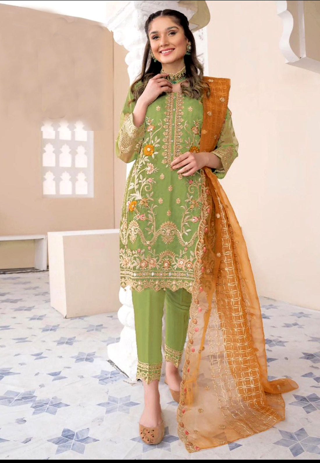 Full Embroiderd 3 Piece Suit