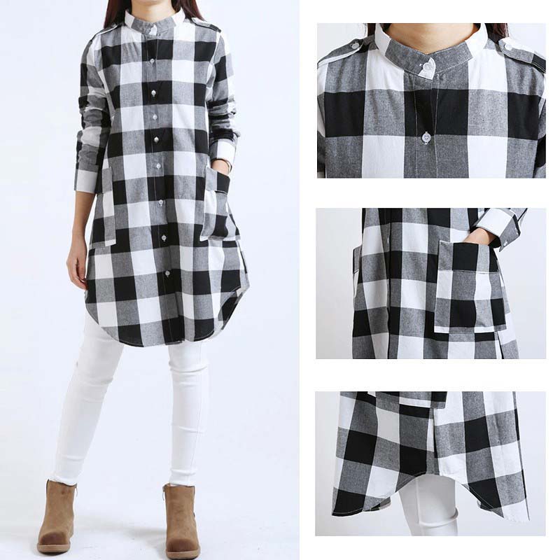 Ladies checkered kurta