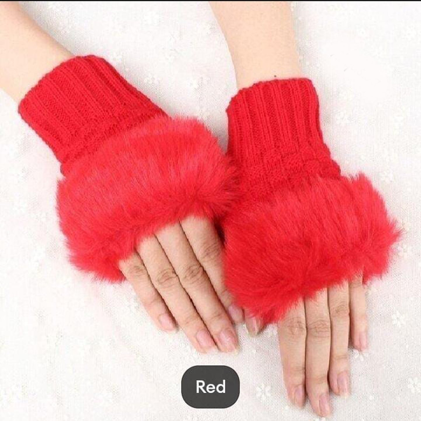 Pair Of Fluffy Gloves