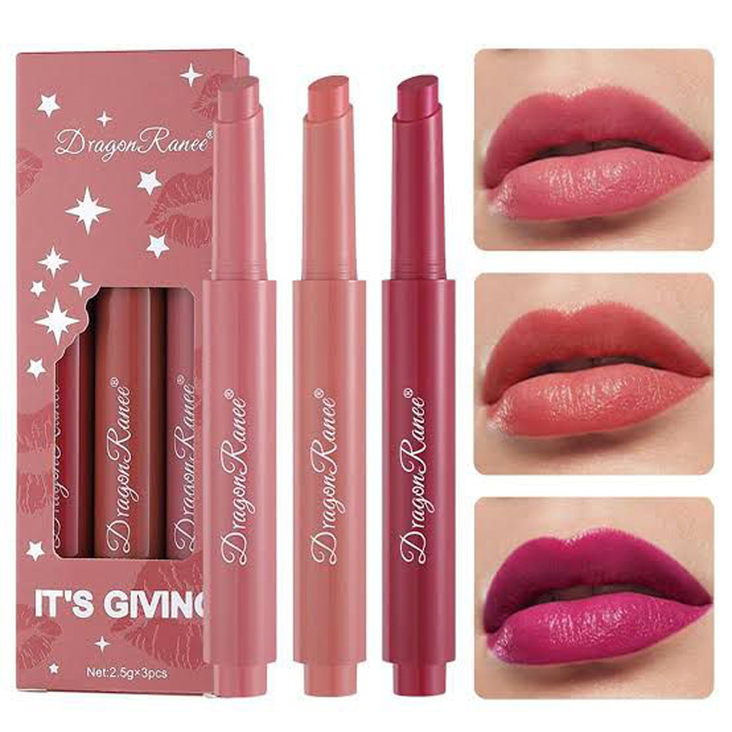 Dragon 3in1 button lipstick