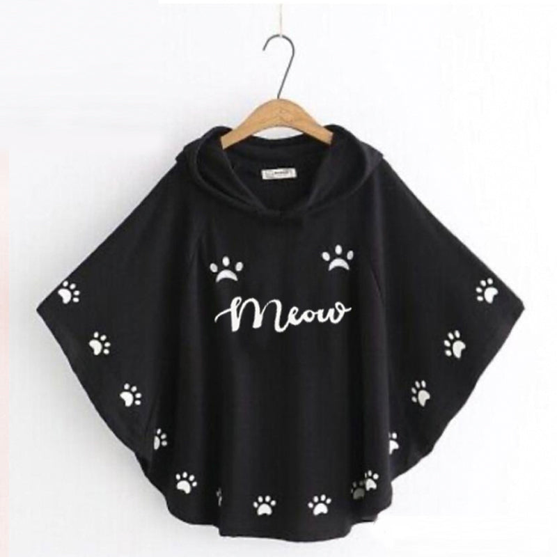 Meow Printed hoodies