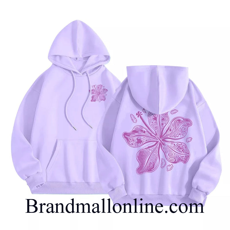 Ladies Front back Printed hoodies