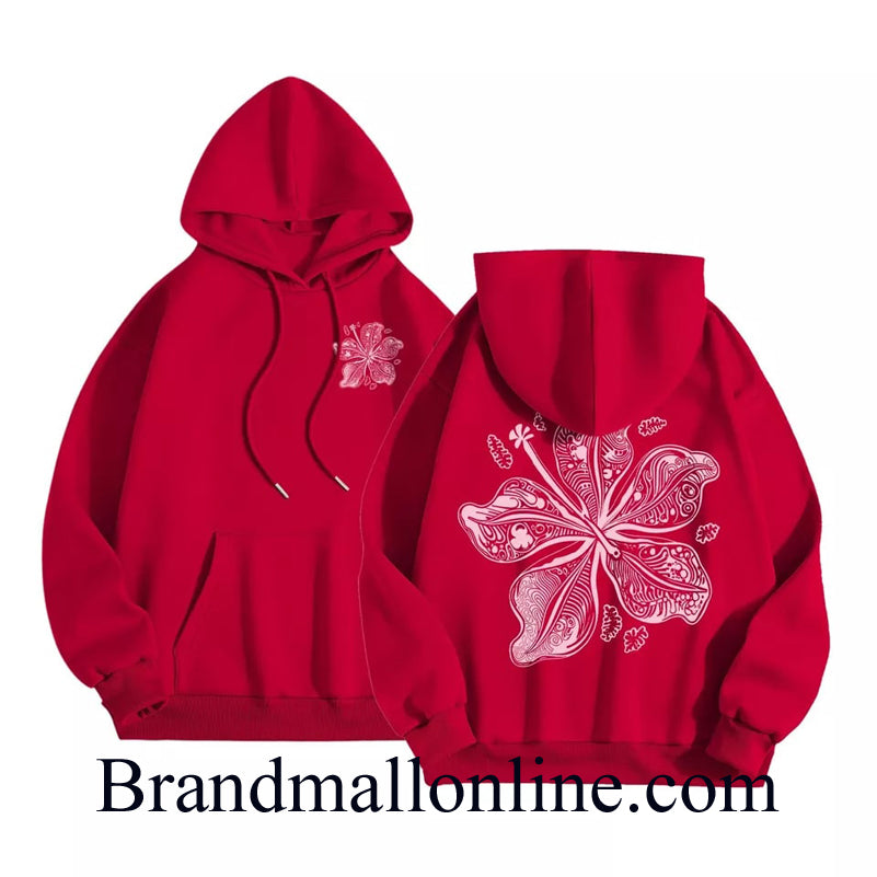 Ladies Front back Printed hoodies