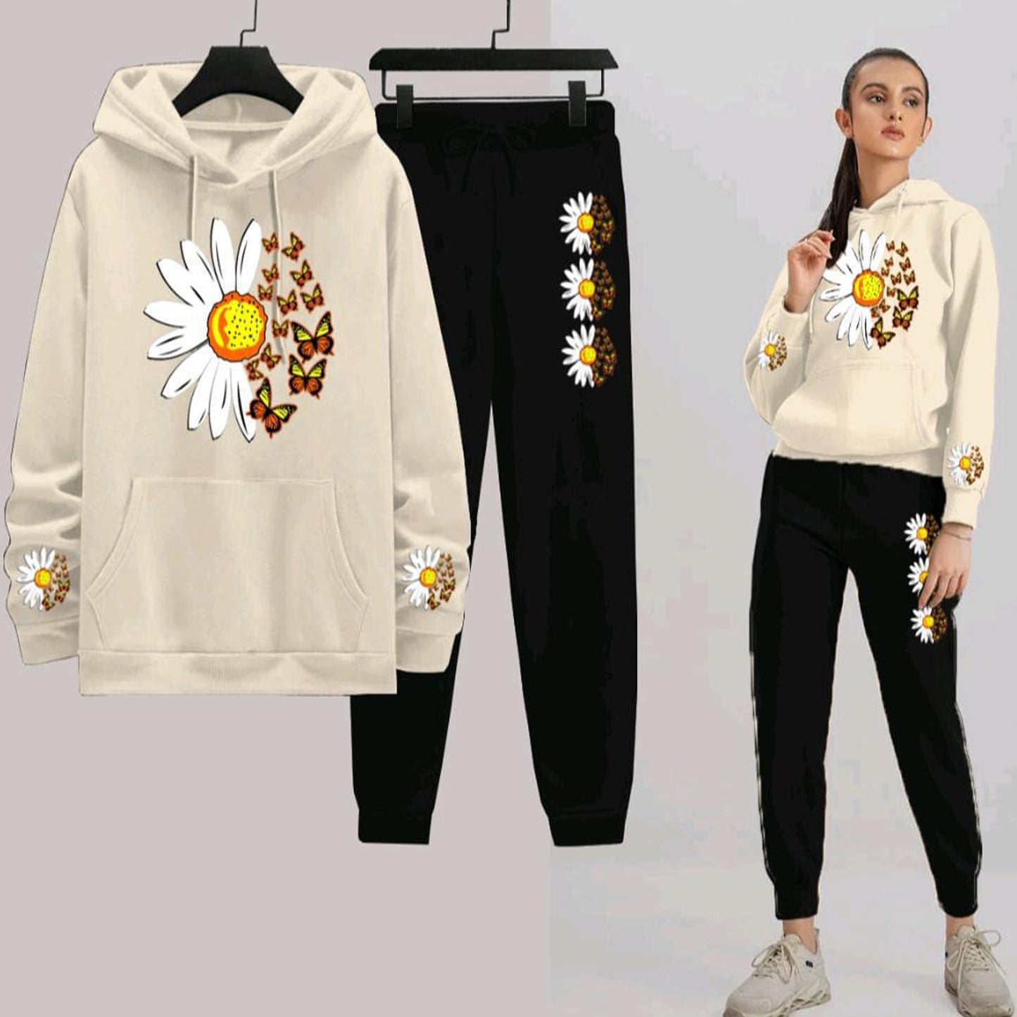 Ladies Daisy Flower printed Tracksuits